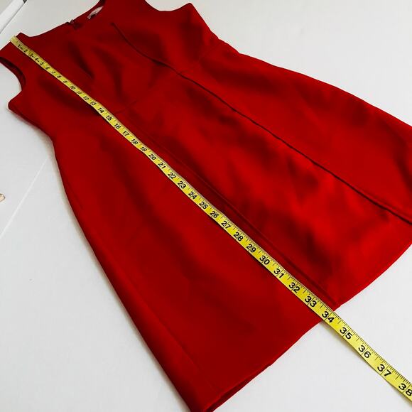 Banana Republic Sleeveless Sheath Dress Suze 6 Petite 6P Red - Picture 5 of 6